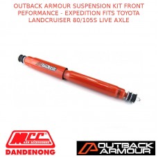 OUTBACK ARMOUR SUSPENSION KIT FRONT EXPD FITS TOYOTA LC 80/105S LIVE AXLE